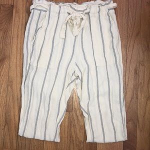 H&M striped drawstring pants